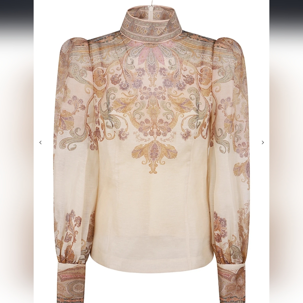 Zimmermann Cream Embellished Skirt Set